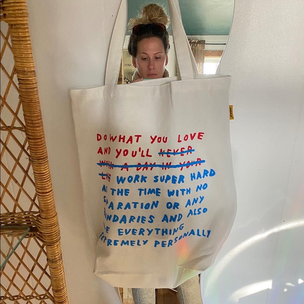 Work/Life Balance Tote Bag by Adam J. Kurtz - Picture 3 of 5